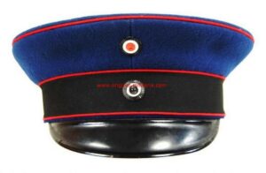 Gorra de Plato Prusiana para los Oficiales de Artillería de Campo, Transporte y Cuerpo del Aíre